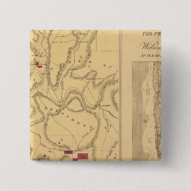 Bóton Quadrado 5.08cm Humboldt Mining & Ref Co (Frente)