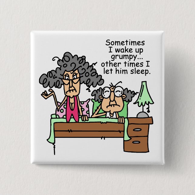 Bóton Quadrado 5.08cm Humorista, Deixem-se dormir (Frente)