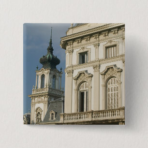 Bóton Quadrado 5.08cm HUNGRIA, Região do Lago Balaton, KESZTHELY: