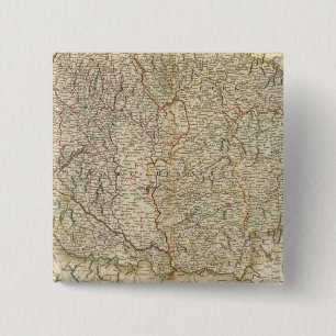 Bóton Quadrado 5.08cm Hungria, Transilvânia, Croácia