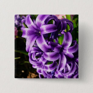 Bóton Quadrado 5.08cm Hyacinth II Azul