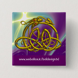 BÓTON QUADRADO 5.08CM HYPER DRAGON