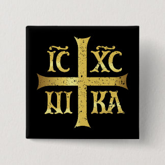 BÓTON QUADRADO 5.08CM IC XC NIKA JESUS CRISTO CONQUISTA