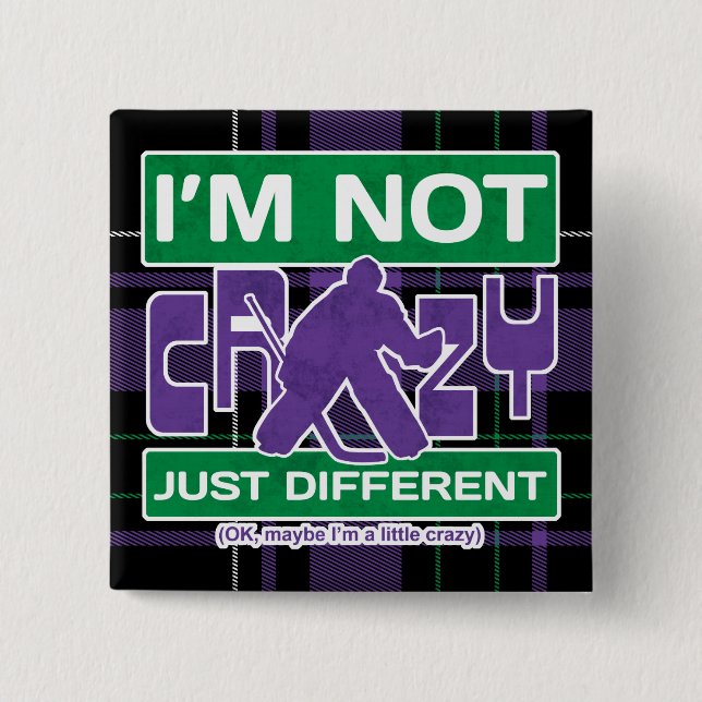 Bóton Quadrado 5.08cm Ice Hockey Goalie (Frente)