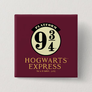 Bóton Quadrado 5.08cm Ícone da PLATAFORMA 9 3/4 EXPRESSO DE HOGWARTS™