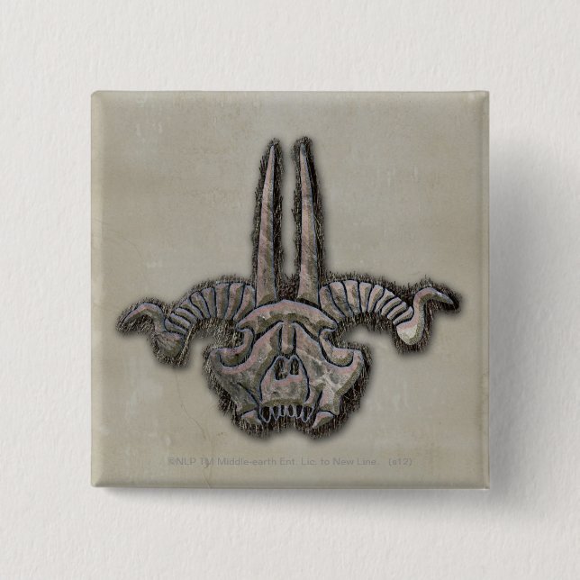 Bóton Quadrado 5.08cm Ícone do Funcionarios do Goblin King (Frente)
