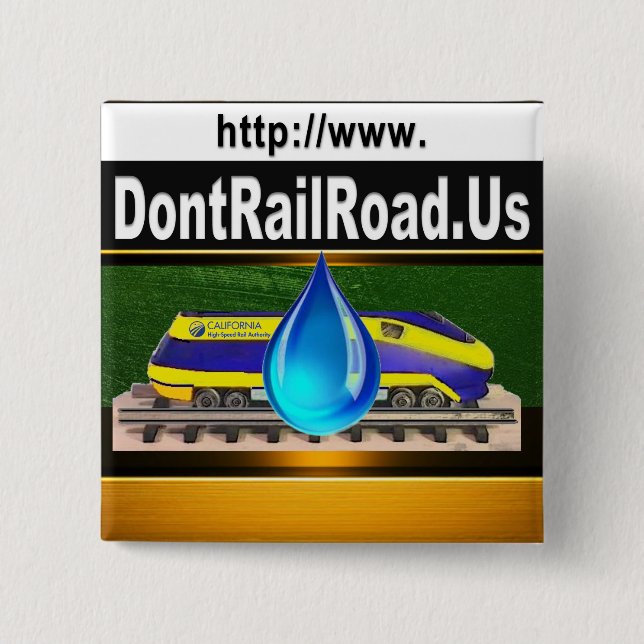 Bóton Quadrado 5.08cm Ideia do botão de HSR (Frente)