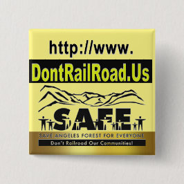 Bóton Quadrado 5.08cm Ideia do botão de HSR