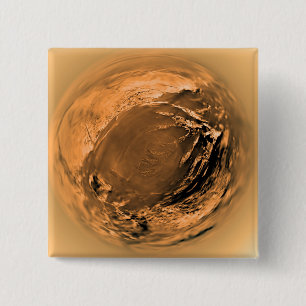 Bóton Quadrado 5.08cm ideia do Peixe-olho da superfície do titã