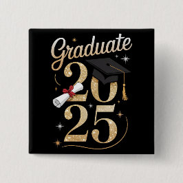 Bóton Quadrado 5.08cm Ideia do presente de graduação de 2025