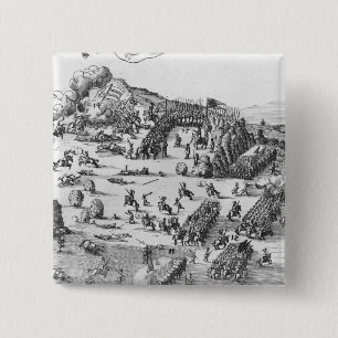Bóton Quadrado 5.08cm Ideia geral da batalha de Muhlberg