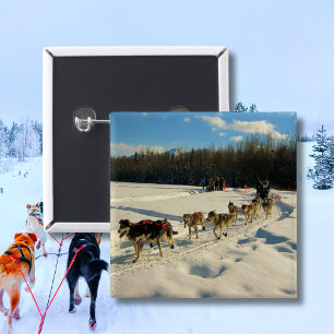 Bóton Quadrado 5.08cm Iditarod Trail Sled Race