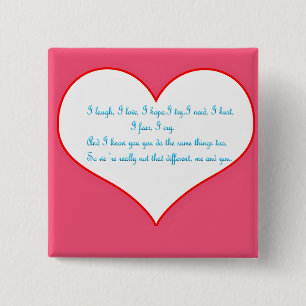 Bóton Quadrado 5.08cm Igual