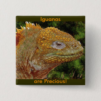 Bóton Quadrado 5.08cm IGUANA WARRIOR Art