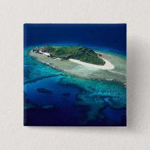 Bóton Quadrado 5.08cm Ilha Eori, Ilhas Mamanuca, Fiji - aérea