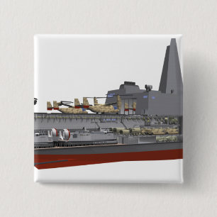 Bóton Quadrado 5.08cm Ilustração de corte