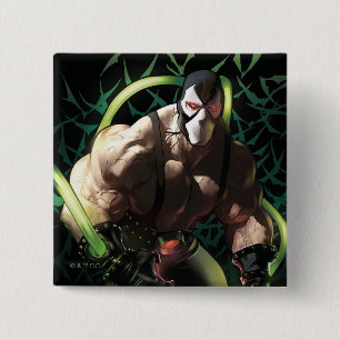 Bóton Quadrado 5.08cm Ilustração do Batman Bane Enxame de Morcegos