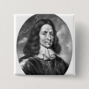 Bóton Quadrado 5.08cm Ilustração do senhor Thomas Fairfax