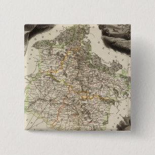 Bóton Quadrado 5.08cm Ilustrações de margem