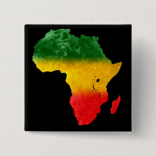 Bóton Quadrado 5.08cm Imagem de Tricolor Topográfico África
