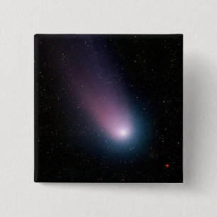 Bóton Quadrado 5.08cm Imagem do cometa C/2001 Q4 (PURO)