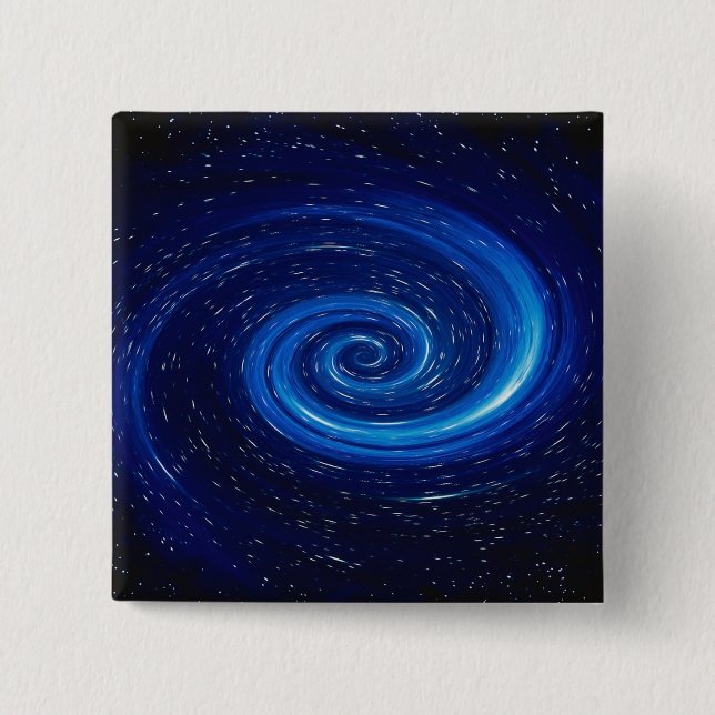 Bóton Quadrado 5.08cm Imagem do Espaço do Computador (Frente)