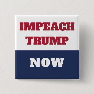 Bóton Quadrado 5.08cm Impeachment Agora Anti-Trumpismo