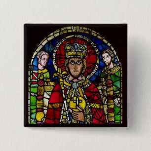 Bóton Quadrado 5.08cm Imperador Charlemagne