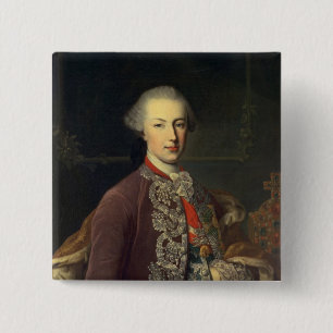 Bóton Quadrado 5.08cm Imperador Joseph II de Alemanha