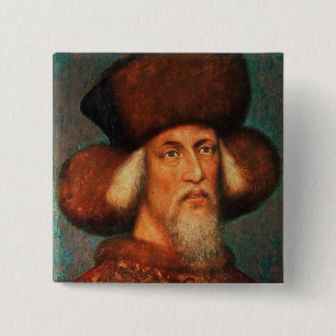Bóton Quadrado 5.08cm Imperador Sigismund, 1433