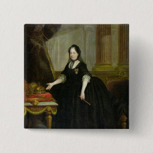 Bóton Quadrado 5.08cm Imperatriz de Maria Theresa de Áustria