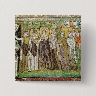 Bóton Quadrado 5.08cm Imperatriz Theodora