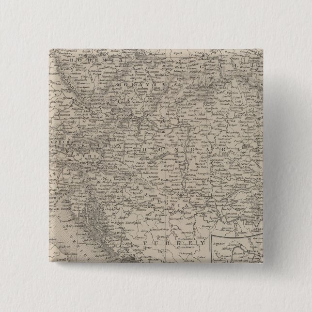 Bóton Quadrado 5.08cm Império Austríaco (Frente)