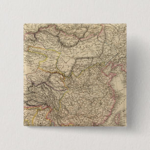 Bóton Quadrado 5.08cm Império Chinês, Japão