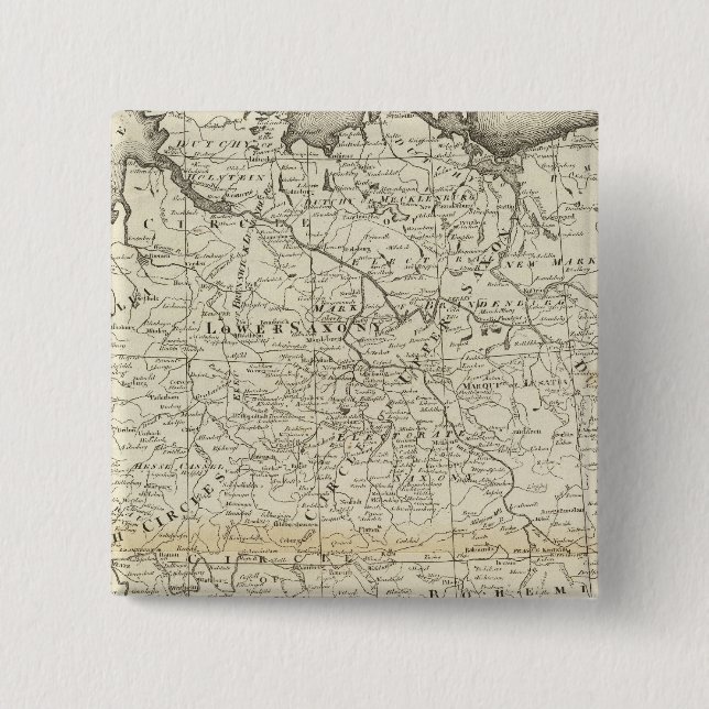 Bóton Quadrado 5.08cm Império da Alemanha (Frente)