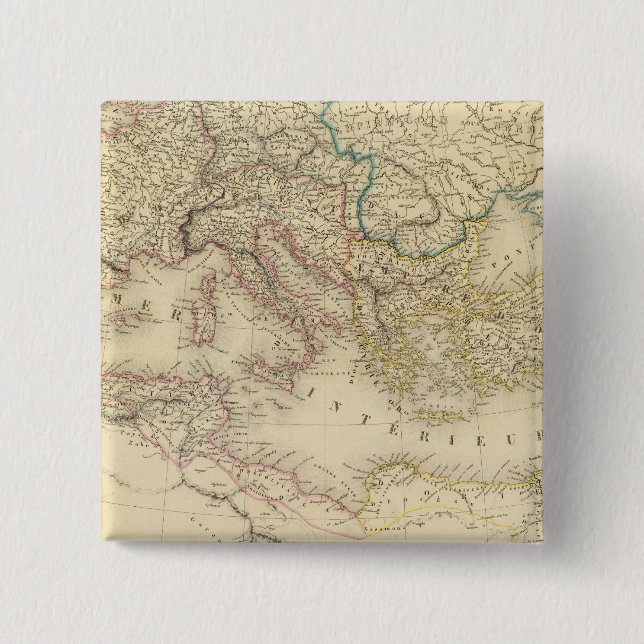 Bóton Quadrado 5.08cm Império Romano 4 (Frente)