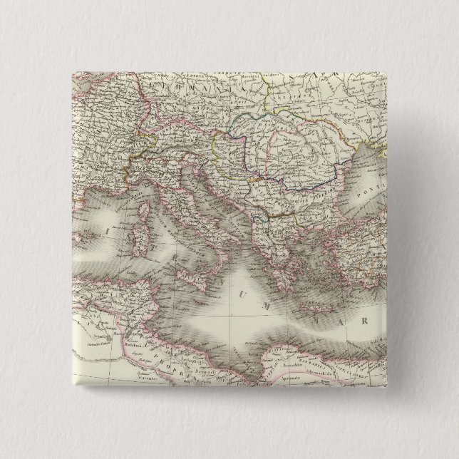 Bóton Quadrado 5.08cm Império Romano - Império Romano (Frente)