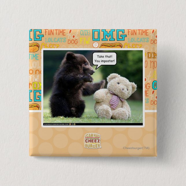 Bóton Quadrado 5.08cm Imposter! (Frente)