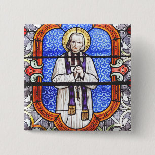 Bóton Quadrado 5.08cm Impressão de Arte Guia da Alma Premium de São João