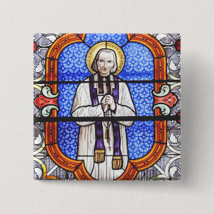 Bóton Quadrado 5.08cm Impressão de Arte Guia da Alma Premium São João Vi