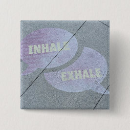 Bóton Quadrado 5.08cm Inalar-Expire o Pin da arte da rua