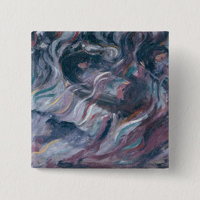 Bóton Quadrado 5.08cm Incertezas I. Os adeuses (triptych) 1911 (oi (Frente)