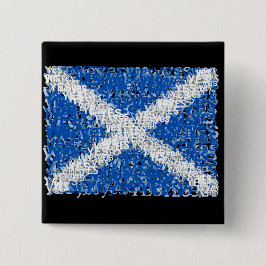 Bóton Quadrado 5.08cm Independência de Scotland: Os Scottish embandeiram