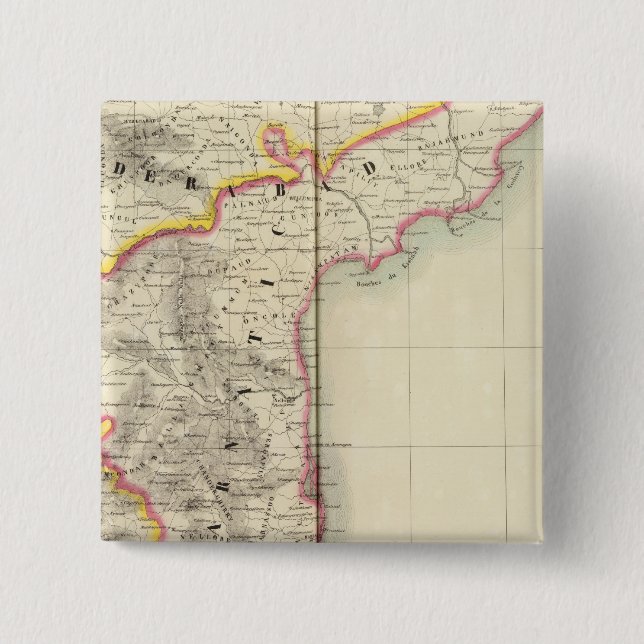 Bóton Quadrado 5.08cm Índia 103 (Frente)