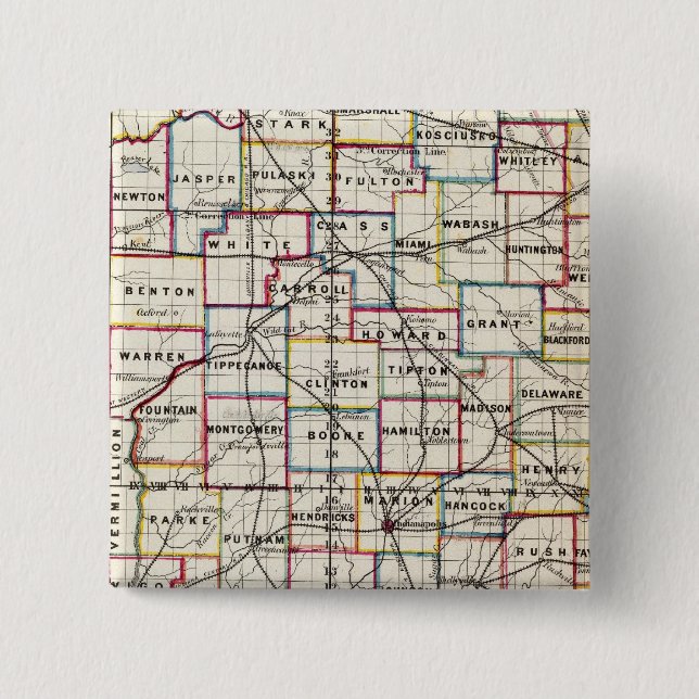 Bóton Quadrado 5.08cm Indiana 2 (Frente)