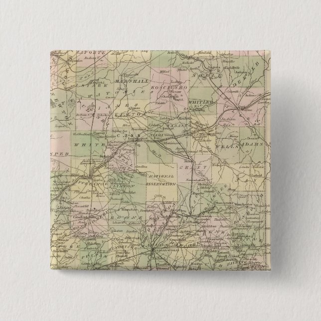 Bóton Quadrado 5.08cm Indiana 3 (Frente)