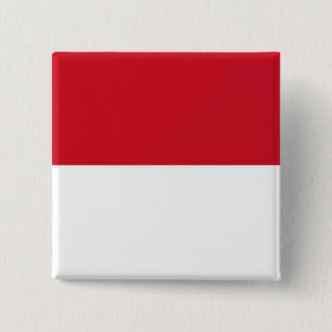 Bóton Quadrado 5.08cm Indonésia ID, Jakarta, Flag
