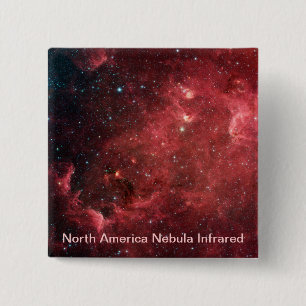 Bóton Quadrado 5.08cm Infravermelho da Nebulosa América do Norte