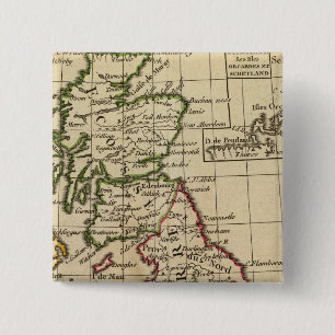 Bóton Quadrado 5.08cm Inglaterra, Escócia, Irlanda