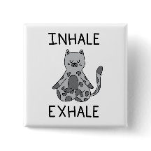 Inhale Exhale Yoga Cat